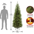 thumbnail image 2 of Árbol de Navidad Abeto Kingswood Delgado 7 pies Artificial con 892 puntas y Soporte National Tree Company KW7-500-70, 2 of 2
