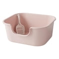 thumbnail image 4 of Cat Litter Basin Cat Litter Box Heighten Cats Litter Pan Reusable Anti ing Pink, 4 of 9