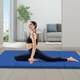 thumbnail image 2 of Costway 10' x 4' x 2" 4-Panel Folding Exercise Mat with Carrying Handles for Gym Yoga Navy, 2 of 10
