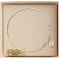 thumbnail image 3 of 8 1/2 inch Round Double Loop Bangle Bracelet w/ St. Martin of Tours in Gold-Filled, 3 of 3
