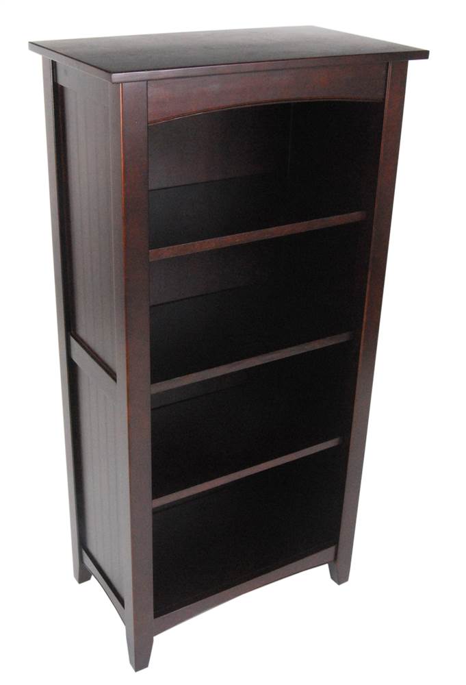 Shaker Cottage 3-Shelf 48" Bookcase, Espresso - Walmart.com - Walmart.com