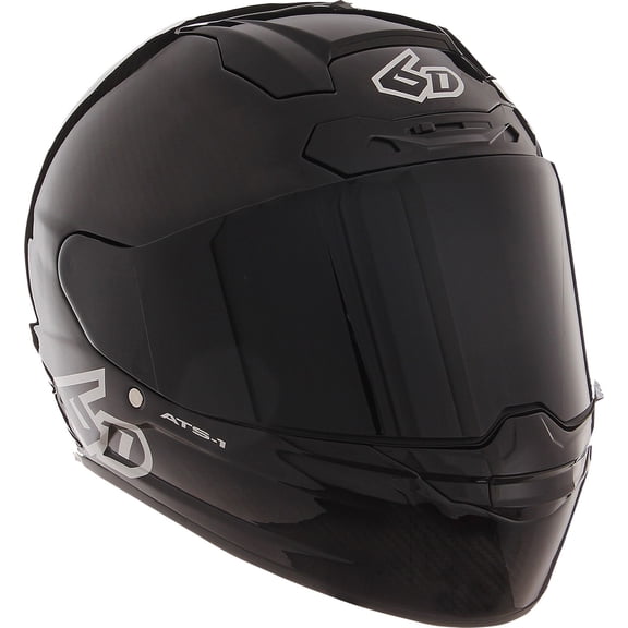 6D ATS-1R Solid Motorcycle Helmet BK MD