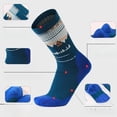 thumbnail image 2 of Women's or Kids Merino Wool Hiking Socks - Thermal Mid-Crew Outdoor Trekking Socks with Thick Cushioning, Warm Winter Socks for Snow Sports & Daily Use, 2 of 7
