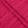 thumbnail image 3 of Knitted Summer Tops Women Short Sleeve V Neck Cotton T-Shirt Loose Fit Dressy Casual Blouses Tees (M, Hot Pink), 3 of 7