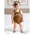 thumbnail image 4 of BemeyourBBs Infant Baby Boys First Birthday Outfit 1st Years Old Birthday Clothes Corduroy Rompers Overalls Bear Planet Sun Rugby Embroidery Buttons Sleeveless Bodysuits Jumpsuits Playsuit, 4 of 9