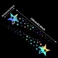 thumbnail image 2 of Tomall 1 Par De Pegatinas De Vinilo Con Gráficos De Estrellas De 62,6 Pulgadas Para Los Lados De La Puerta Del Cuerpo Del Coche, Pegatinas Universales Impermeables De Estrellas, Decoración Para Vehícu, 2 of 5