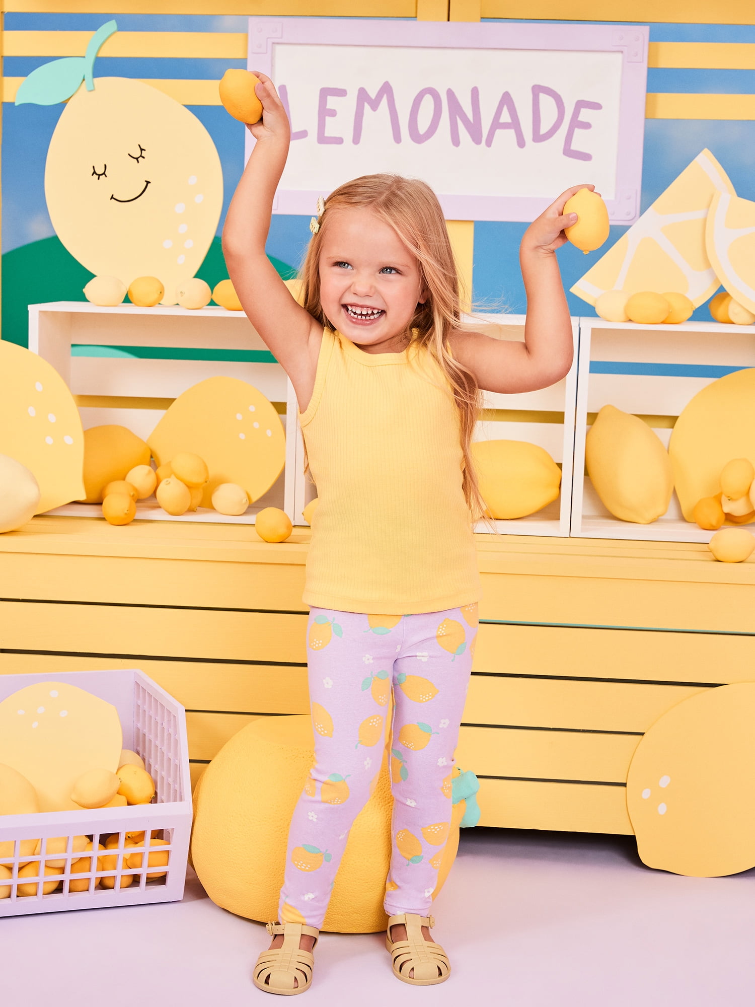 Garanimals Newborn, Baby & Toddler Girl Cotton Pull-on Leggings, Sizes 0M–6T, Single & 3-pack