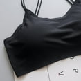 thumbnail image 5 of Bigersell Lace Bras Women Bra Tops Vest Breathable Chest Pad Wearing Sports Underwear Women's Plus Size Full-Coverage Wirefree Bra, Style 94, Black, 5 of 6