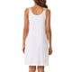 thumbnail image 3 of INSPIRE CHIC Vestido de pijama sin mangas para mujer, quimono de modal, camisones, camisetas de noche, vestidos de noche con tirantes de espagueti, S Blanco, 3 of 5