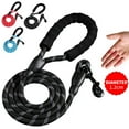 thumbnail image 3 of Durable Large Dog Leash Golden Medium Running Large Dog Collar Leashes Strong Reflective Rope For Labrador Husky Rottweiler, 3 of 9