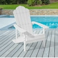 thumbnail image 5 of ACEGOSES 1 Peak HIPS Adirondack Outdoor Chairs Weather Resistant for Patio Garden, Backyard, Patio and Indoors,White, 5 of 9