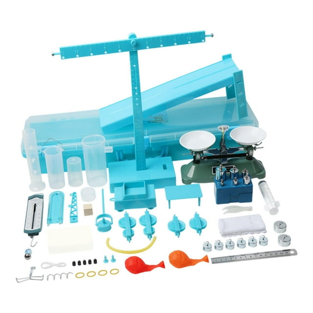 Caja de experimentos de mecánica, dispositivo científico, juguete científico, juego de polea de palanca Experimental física para estudiantes de