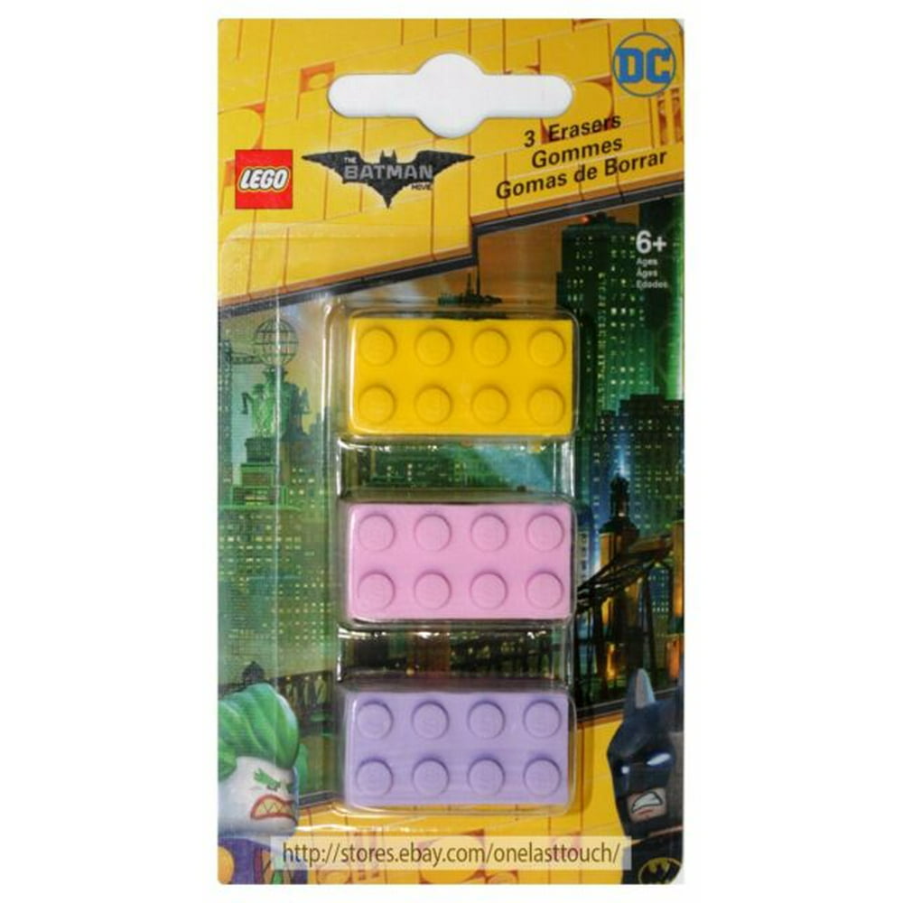 Lego The Batman Movie Eraser Set of 3 - Walmart.com - Walmart.com