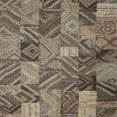thumbnail image 1 of Ahgly Company Machine Washable Indoor Square Contemporary Bullet Shell Brown Area Rugs, 4' Square, 1 of 7