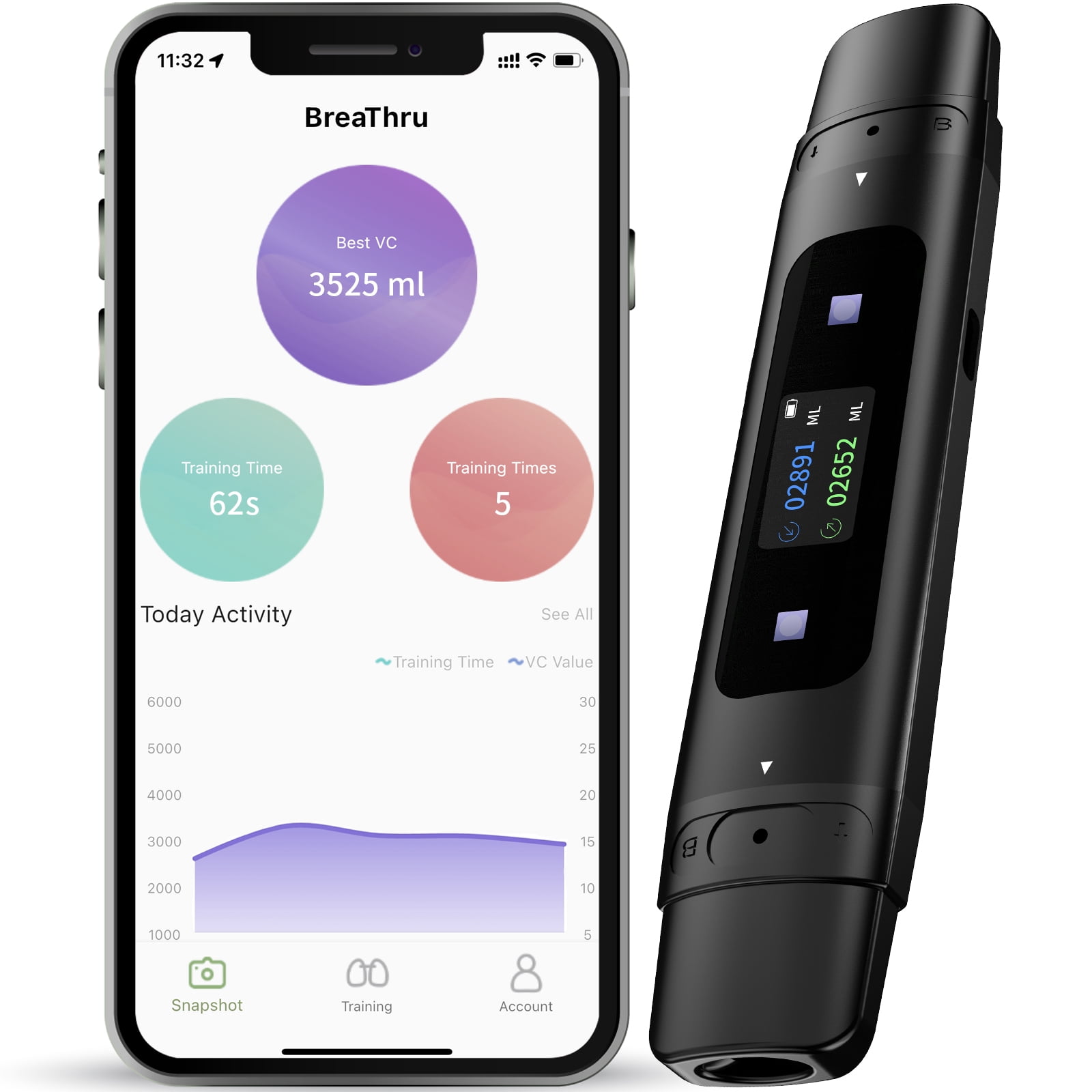 Smart Inspiratory Expiratory Muscle Trainer Perfect Breathing Exercise Device for Developing