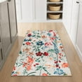 thumbnail image 2 of BERTHMEER 3'x5' Small Washable Beige Area Rugs for Bedroom Entryway Kitchen Playroom Non Slip Vintage Flower Dorm Office Oriental Multicolor Throw Rugs, 2 of 5
