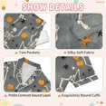 thumbnail image 4 of FORMRS Kids Short Sleeve Top and Pants Pajama Set Unisex Satin 2-Piece Sleepwear, Sizes 9-10Y, Halloween Dancing Skeleton, 4 of 8