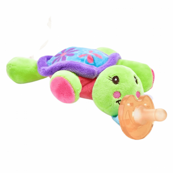 AVEKI Soothie Snuggle Pacifier Holder with Detachable Pacifier, 0m , Turtle