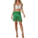 thumbnail image 2 of Falda de ganchillo INSPIRE CHIC para mujeres, falda de malla con flecos, falda de playa con cordón, M Verde, 2 of 6
