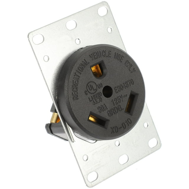 EcoNesxp Electrical direct plug socket RV socket 125v embedded socket 30a