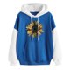 thumbnail image 1 of Sudadera con capucha Gibobby de mujer larga con estampado diario azul M, 1 of 3