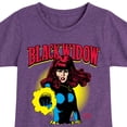 thumbnail image 3 of Marvel - Black Widow Logo - Toddler And Youth Girls Fitted Short Sleeve Graphic T-Shirt, 3 of 5