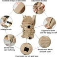 thumbnail image 5 of Newborn Brand Dog Front Carrier Backpack for Small Dogs,Breathable Hands-Free Legs Out Pet Travel Bag for Outdoor Camping, 32X28X15.7 inch ,Black,l, 5 of 9