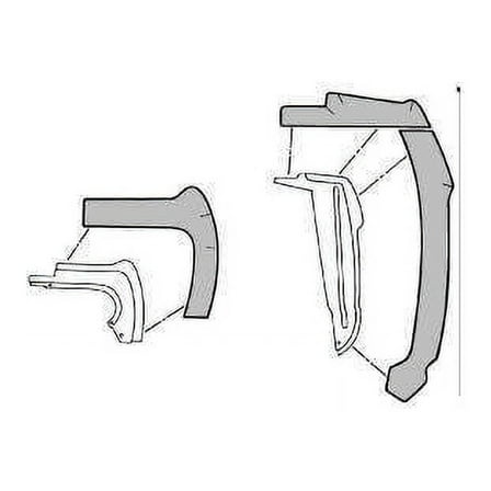 Scott Drake C5ZZ-16A572-A Fender Splash Shield Kit Front