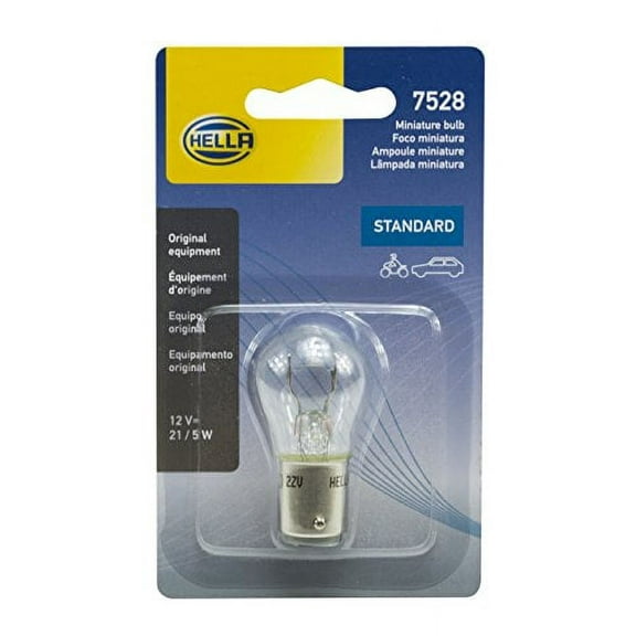 HELLA 7528SB Bulb 7528 12V 21/5W Bay15D S8 Sb