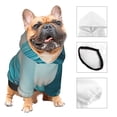 thumbnail image 3 of Haiem Turquoise Ocean Reflection for Winter Dog Hoodie Sweatshirts with Pockets Warm Dog Clothes for Small Dogs Chihuahua-Small, 3 of 7
