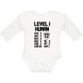 thumbnail image 3 of Inktastic Level 1 Human Boys or Girls Long Sleeve Baby Bodysuit, 3 of 5
