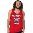 thumbnail image 5 of USA American Patriotic Papa Smurf Tank Top Sleeveless Tee Men Brisco Brands X, 5 of 6