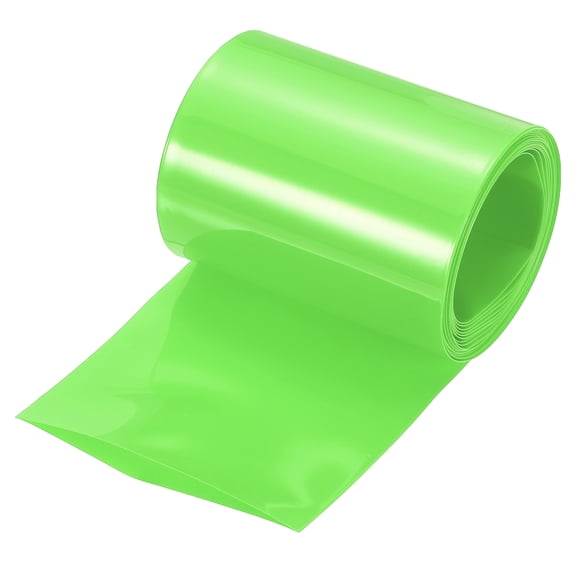 Uxcell Battery Wrap 75mm Flat 8ft Heat Shrink Tube Wraps Pale Green