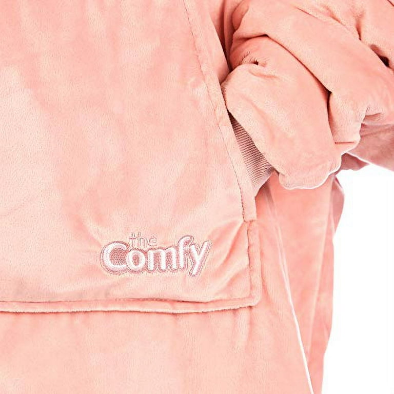 The Comfy Original Quarter Zip Wearable Blanket - Blush