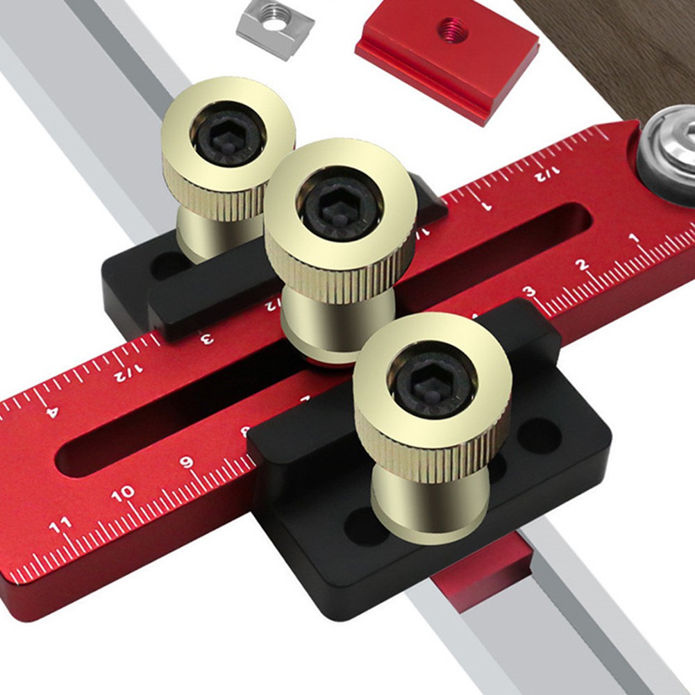 Aluminum Thin Rip Jig for Table Saw:FOR Precision Cuts for Woodworking 3/8,3/4"