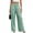Green, variant on SBYOJLPB Women's Solid Color Pants Loose Comfortable High-waisted Casual Wide-leg Trousers