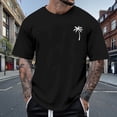 thumbnail image 2 of Mens Cotton T Shirts V Neck Short/long Sleeve Big & Tall Athleisure Short Sleeve Shirts Fashion Solid Color Round Neck Summer Vacation Basic Tops, 2 of 6