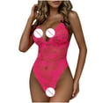 thumbnail image 4 of uublik Valentines Lingerie Set for Women Lace Plus Size Babydoll Sexy Naughty Bodysuit, 4 of 5