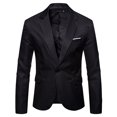 thumbnail image 1 of CEHVOM Mode Veste Ajustée Décontractée pour Homme, Couleur Unie, Style Jeune, 1 of 6