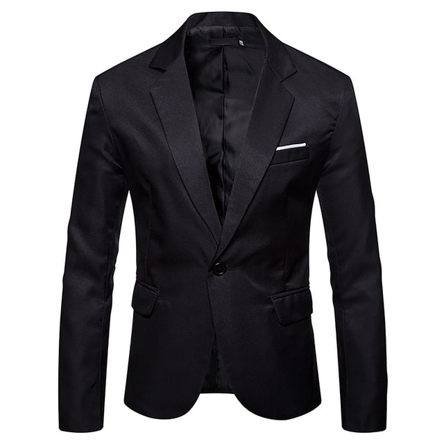 CEHVOM Mode Veste Ajustée Décontractée pour Homme, Couleur Unie, Style Jeune