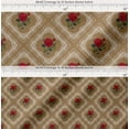 thumbnail image 2 of Soimoi Cotton Poplin Fabric Check,Leaves & Rose Floral Print Fabric by Yard 42 Inch Wide, 2 of 7