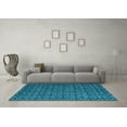 thumbnail image 3 of Ahgly Company Indoor Square Abstract Light Blue Modern Area Rugs, 5' Square, 3 of 4