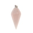 thumbnail image 2 of Yinanstore Natural Gemstones Hexagonal Pointed Pendant Pink, 2 of 8