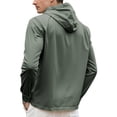 thumbnail image 5 of Handshe Men's Solid Color Hooded Sweatshirt, Loose Fit with Button and Drawstring Details, Casual Fashion for Daily Wear and Outdoor Leisure, 5 of 5