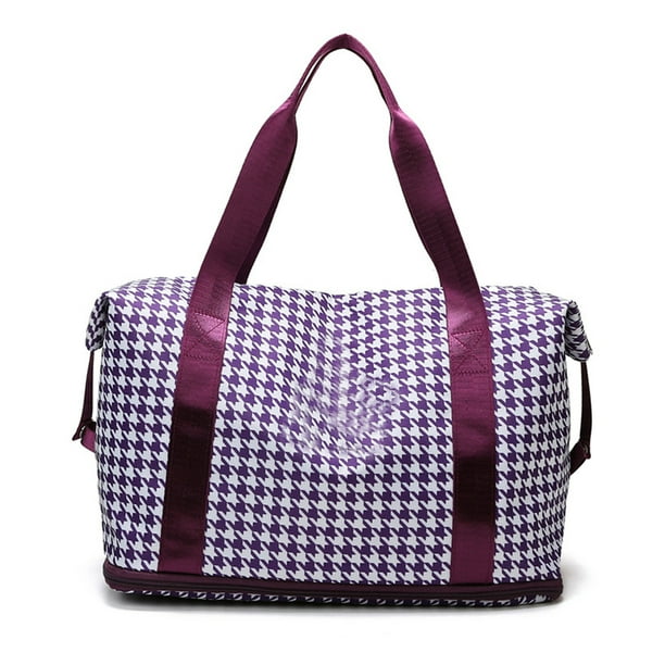 Travel Duffle Bag for Women, Weekender Overnight Bags with Shoe