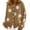 Khaki, variant on EGNMCR Cardigan Fashion Women Casual Floral Printed Long Sleeve Knitted Cardigan Sweater Coat Women Coat