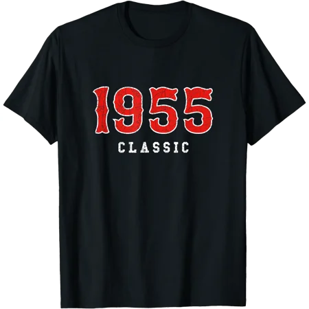 70 Year Old 1955 Classic Baseball Fan 70th Birthday Gift T-Shirt