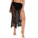 thumbnail image 1 of CHAO Falda de playa para mujer Falda de punto hueca con perspectiva Negro S, 1 of 5