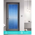 thumbnail image 5 of Window Privacy Film Blue Gradient Stained Glass Window Film Decorative Sun Block Window Cover Modern Minimalism Ombre Abstract Art Window Clings Static Adhesive Sticker for Bathroom 23.6"x59", 5 of 7