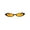 Black Orange, variant on Womens Narrow Cat Eye Metal Rim Gothic Pimp Color Lens Sunglasses Black Blue